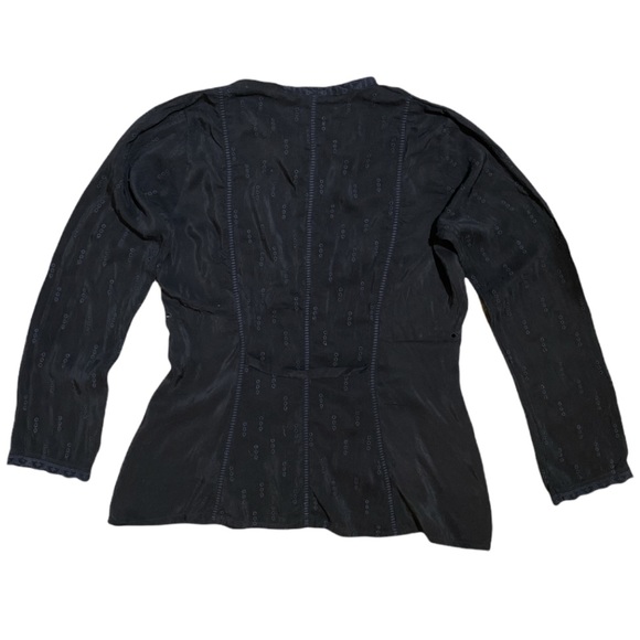 Johnny Was Eyelet embroidered blouse - black - Picture 3 of 7
